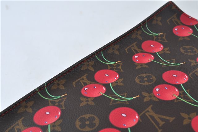 Authentic Louis Vuitton Monogram Cherry Sac Plat Tote Hand Bag M95010 LV J5646