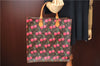Authentic Louis Vuitton Monogram Cherry Sac Plat Tote Hand Bag M95010 LV J5646