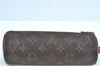Authentic Louis Vuitton Monogram Trousse Ronde Pen Case Pouch M47630 LV J5651