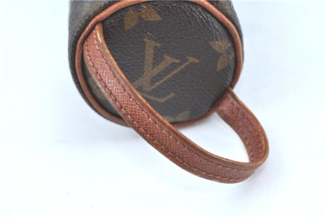 Authentic Louis Vuitton Monogram Trousse Ronde Pen Case Pouch M47630 LV J5651