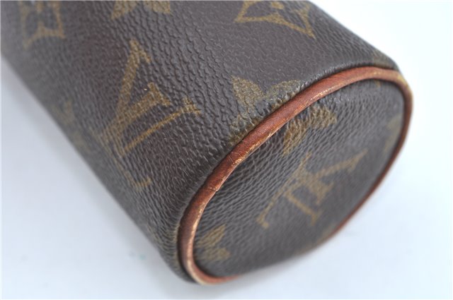 Authentic Louis Vuitton Monogram Trousse Ronde Pen Case Pouch M47630 LV J5651