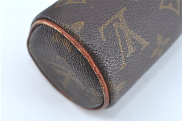 Authentic Louis Vuitton Monogram Trousse Ronde Pen Case Pouch M47630 LV J5651