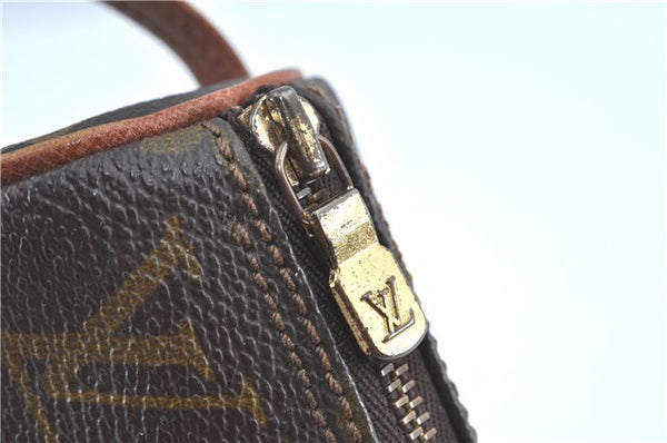 Authentic Louis Vuitton Monogram Trousse Ronde Pen Case Pouch M47630 LV J5651