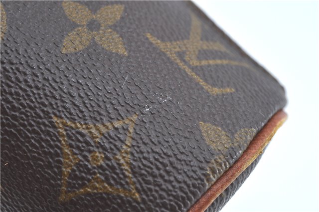 Authentic Louis Vuitton Monogram Trousse Ronde Pen Case Pouch M47630 LV J5651