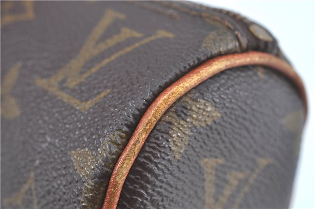 Authentic Louis Vuitton Monogram Trousse Ronde Pen Case Pouch M47630 LV J5651