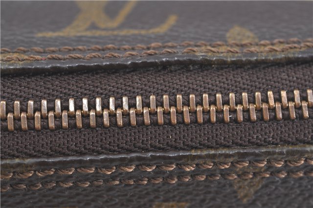 Authentic Louis Vuitton Monogram Trousse Ronde Pen Case Pouch M47630 LV J5651