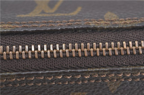 Authentic Louis Vuitton Monogram Trousse Ronde Pen Case Pouch M47630 LV J5651