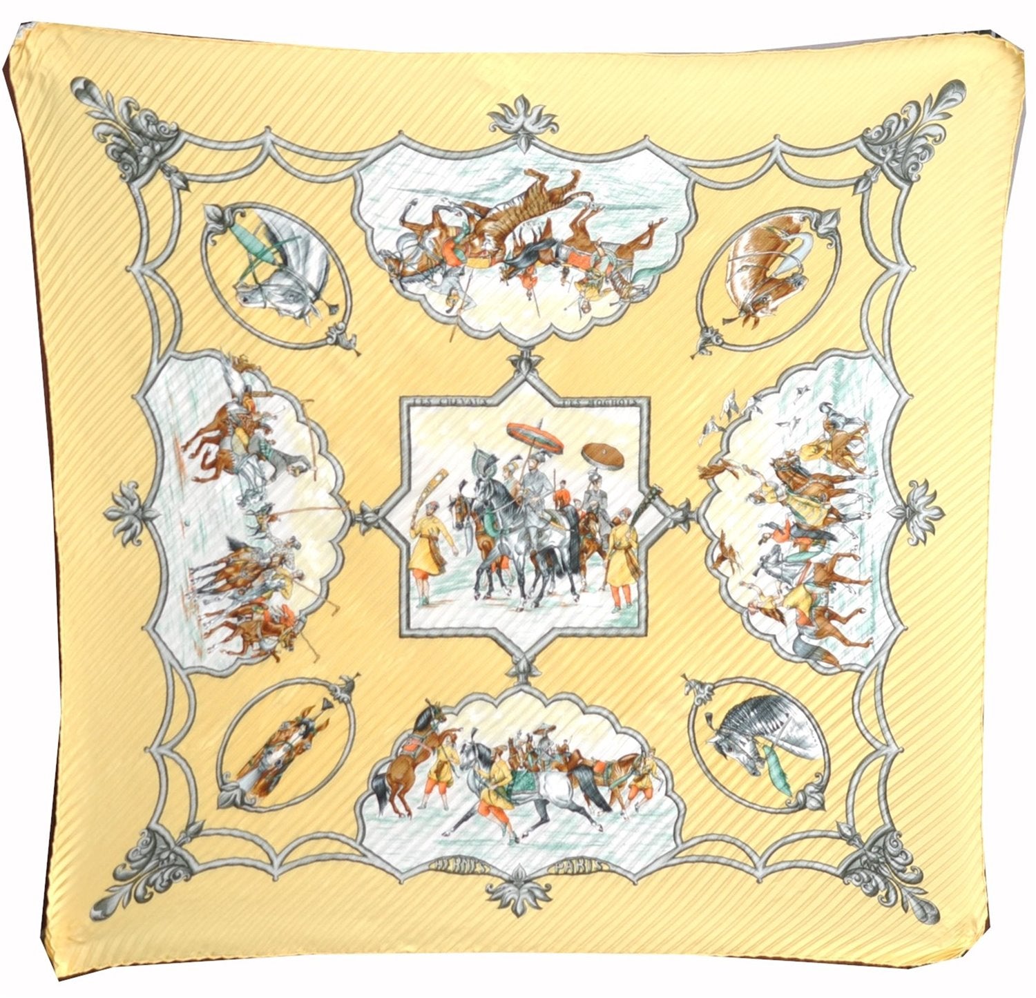 Authentic HERMES Pleats Scarf 