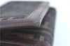 Authentic FENDI Zucca Bifold Wallet Purse Canvas Leather Brown Black J5672