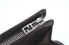 Authentic FENDI Zucca Bifold Wallet Purse Canvas Leather Brown Black J5672