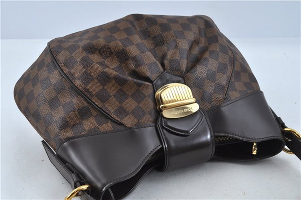 Authentic Louis Vuitton Damier Sistina MM Shoulder Hand Bag N41541 LV J5692