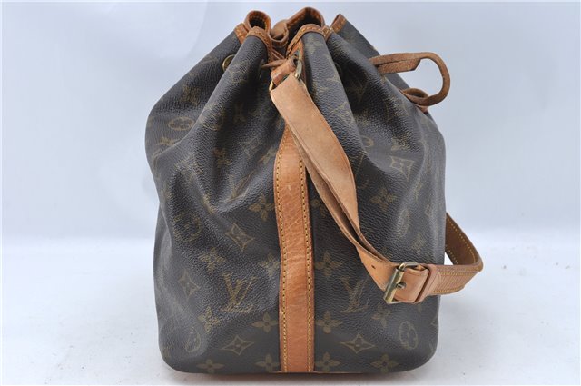 Authentic Louis Vuitton Monogram Petit Noe M42226 Shoulder Drawstring Bag J5701