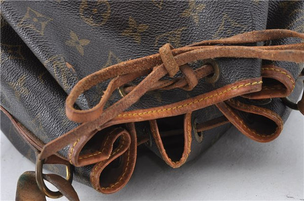 Authentic Louis Vuitton Monogram Petit Noe M42226 Shoulder Drawstring Bag J5701