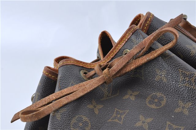 Authentic Louis Vuitton Monogram Petit Noe M42226 Shoulder Drawstring Bag J5701