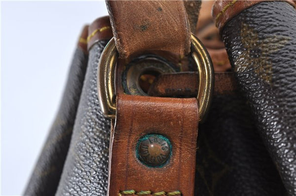 Authentic Louis Vuitton Monogram Petit Noe M42226 Shoulder Drawstring Bag J5701