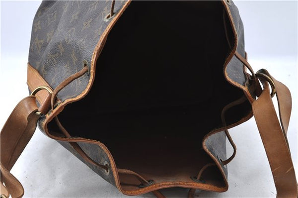 Authentic Louis Vuitton Monogram Petit Noe M42226 Shoulder Drawstring Bag J5701