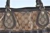 Auth GUCCI Jumbo GG Crystal Shoulder Tote Bag PVC Leather 223964 Brown J5705