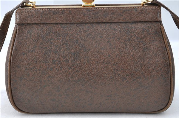 Authentic GUCCI Shoulder Cross Body Bag Purse Leather Brown J5709