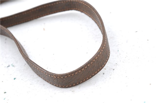 Authentic GUCCI Shoulder Cross Body Bag Purse Leather Brown J5709