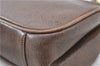 Authentic GUCCI Shoulder Cross Body Bag Purse Leather Brown J5709