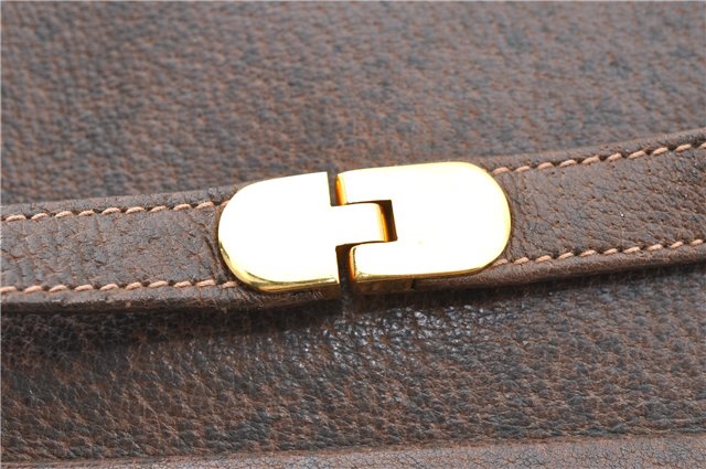 Authentic GUCCI Shoulder Cross Body Bag Purse Leather Brown J5709