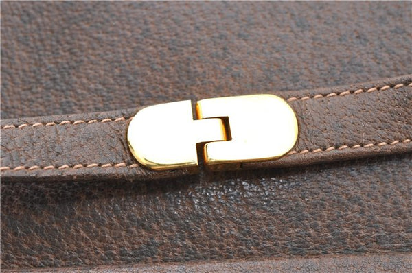 Authentic GUCCI Shoulder Cross Body Bag Purse Leather Brown J5709