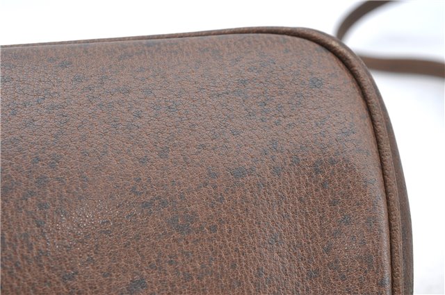 Authentic GUCCI Shoulder Cross Body Bag Purse Leather Brown J5709