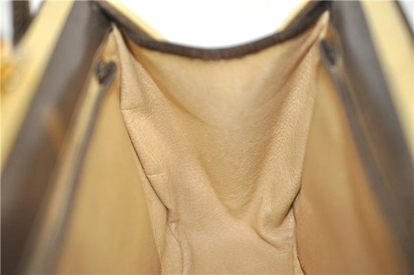 Authentic GUCCI Shoulder Cross Body Bag Purse Leather Brown J5709