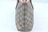 Authentic GUCCI GG Supreme Shoulder Tote Bag PVC Leather 181086 Brown Pink J5712