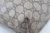 Authentic GUCCI GG Supreme Shoulder Tote Bag PVC Leather 181086 Brown Pink J5712