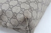 Authentic GUCCI GG Supreme Shoulder Tote Bag PVC Leather 181086 Brown Pink J5712