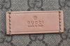 Authentic GUCCI GG Supreme Shoulder Tote Bag PVC Leather 181086 Brown Pink J5712