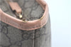 Authentic GUCCI GG Supreme Shoulder Tote Bag PVC Leather 181086 Brown Pink J5712