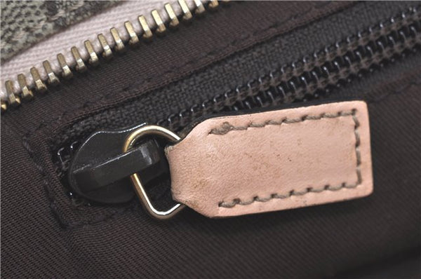 Authentic GUCCI GG Supreme Shoulder Tote Bag PVC Leather 181086 Brown Pink J5712