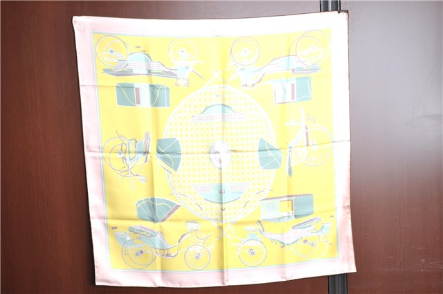 Auth HERMES Carre 90 Scarf 