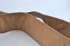 Authentic CHANEL Leather CC Logo Shoulder Cross Body Bag Purse Beige J5719