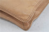 Authentic CHANEL Leather CC Logo Shoulder Cross Body Bag Purse Beige J5719