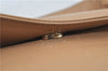 Authentic CHANEL Leather CC Logo Shoulder Cross Body Bag Purse Beige J5719