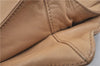 Authentic CHANEL Leather CC Logo Shoulder Cross Body Bag Purse Beige J5719