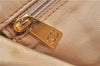 Authentic CHANEL Leather CC Logo Shoulder Cross Body Bag Purse Beige J5719