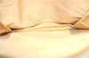 Authentic CHANEL Leather CC Logo Shoulder Cross Body Bag Purse Beige J5719