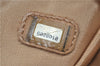 Authentic CHANEL Leather CC Logo Shoulder Cross Body Bag Purse Beige J5719