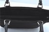 Authentic GUCCI Bamboo 2way Shoulder Cross Hand Bag Nylon Leather Black J5741