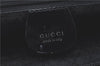 Authentic GUCCI Bamboo 2way Shoulder Cross Hand Bag Nylon Leather Black J5741