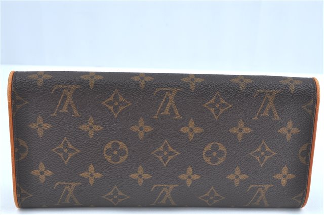 Authentic Louis Vuitton Monogram Pochette Twin GM Shoulder Bag M51852 LV J5746