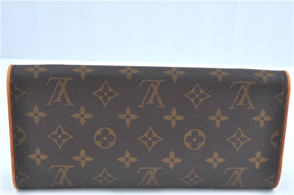 Authentic Louis Vuitton Monogram Pochette Twin GM Shoulder Bag M51852 LV J5746