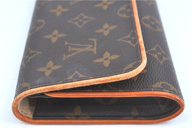 Authentic Louis Vuitton Monogram Pochette Twin GM Shoulder Bag M51852 LV J5746
