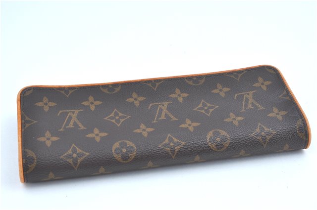 Authentic Louis Vuitton Monogram Pochette Twin GM Shoulder Bag M51852 LV J5746