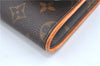 Authentic Louis Vuitton Monogram Pochette Twin GM Shoulder Bag M51852 LV J5746