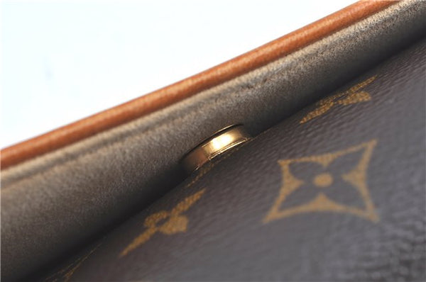 Authentic Louis Vuitton Monogram Pochette Twin GM Shoulder Bag M51852 LV J5746